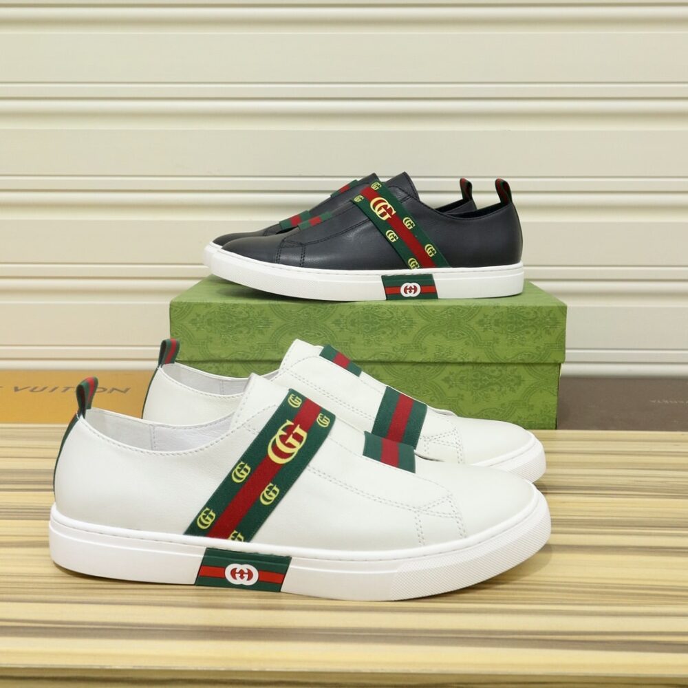 Gucci GG Slip On Sneaker Leather White