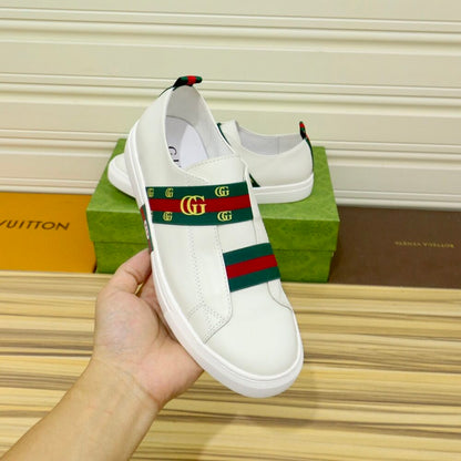 Gucci GG Slip On Sneaker Leather White