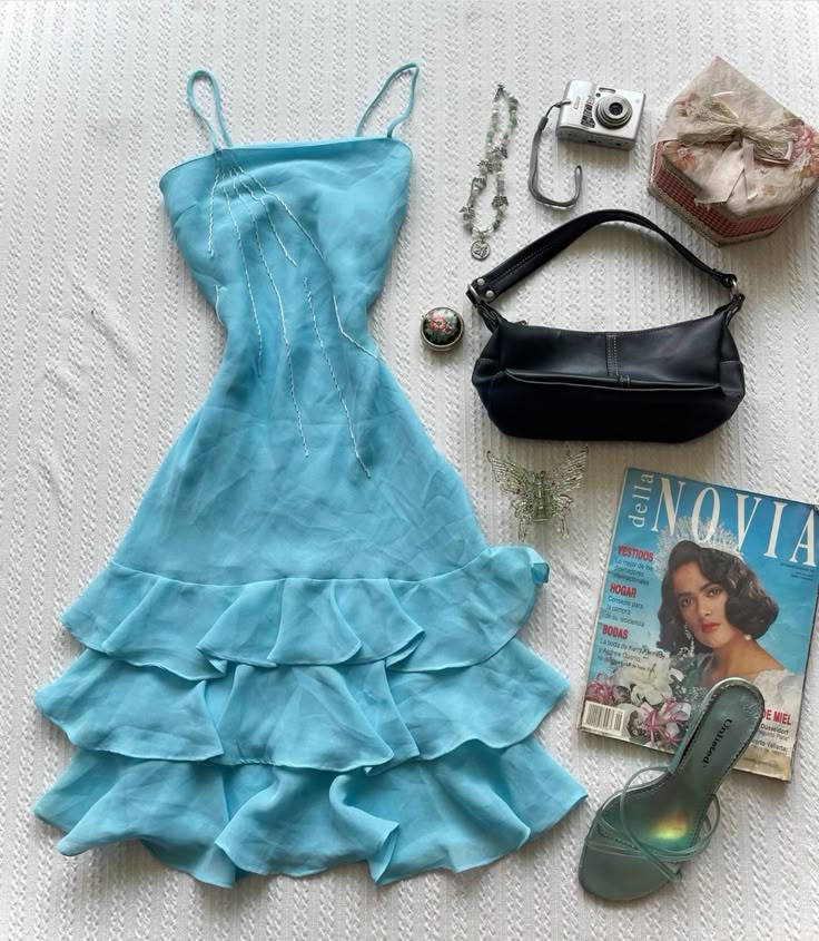 Simple A Line Spaghetti Straps Ice Blue Chiffon Short Prom Dress,Homecoming Dress,Evening Dress GG1985