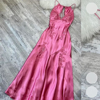 Classy Mermaid V Neck Satin Applique Long Prom Dress,Party Dress,Evening Dress GG2408