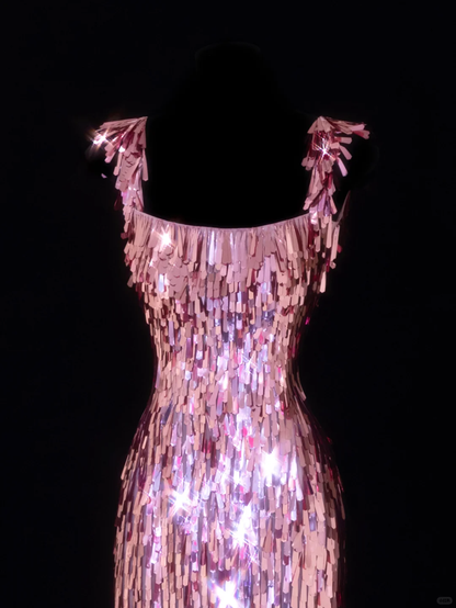 Sparkles Tight Mermaid Square Sequin Short Homecoming Dress,Summer 18th Birthday Dress GG4441