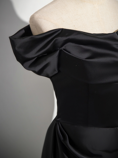 Modest Mermaid Satin Sleeveless Long Prom Dress,Evening Dress GG5368