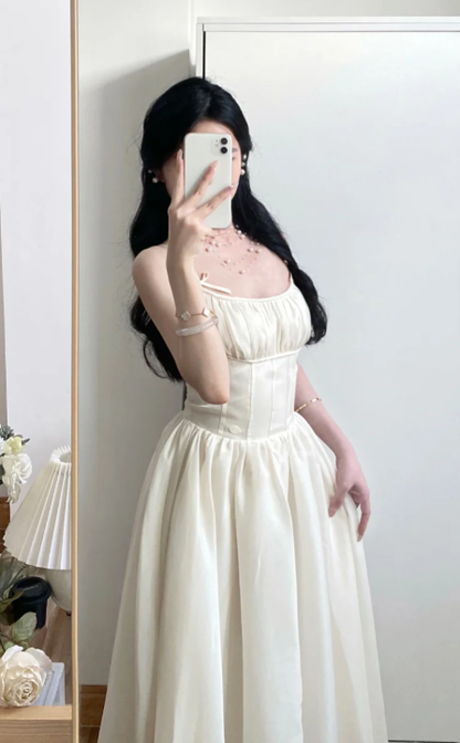 Simple A Line Spaghetti Straps Chiffon Without Sleeves Long Prom Dress,Evening Dress GG5589