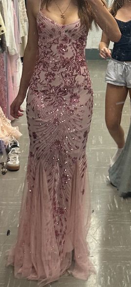Charming Mermaid Spaghetti Straps Tulle Sequin Without Sleeves Long Prom Dress,Evening Dress GG5624