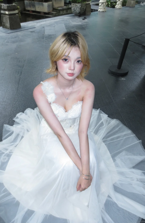 Sweet A Line White One Shoulder Satin Tulle Long Prom Dress,Evening Dress GG5819