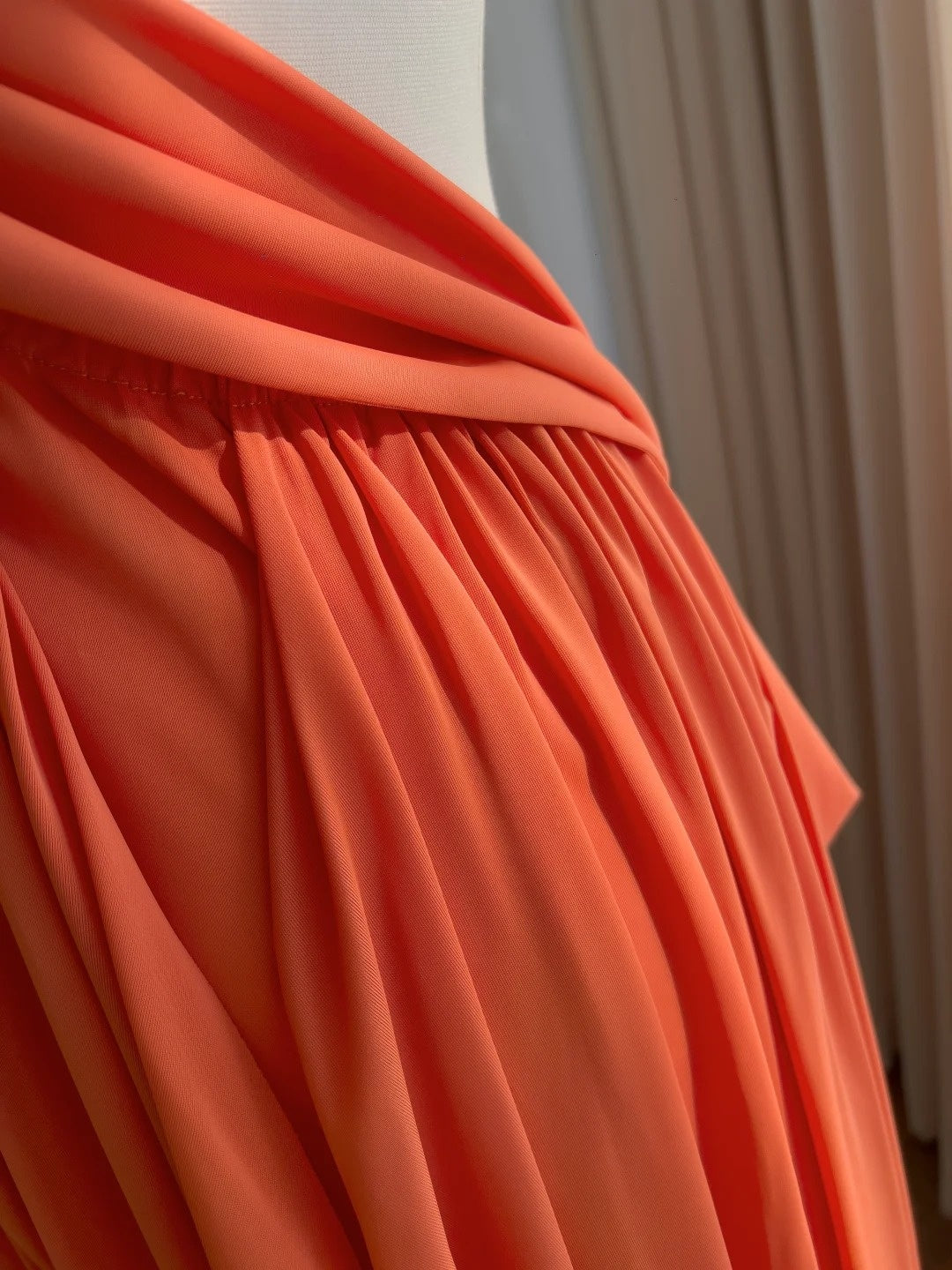 Trendy One Shoulder Prom Dress Orange A-Line Evening Dress GG5848
