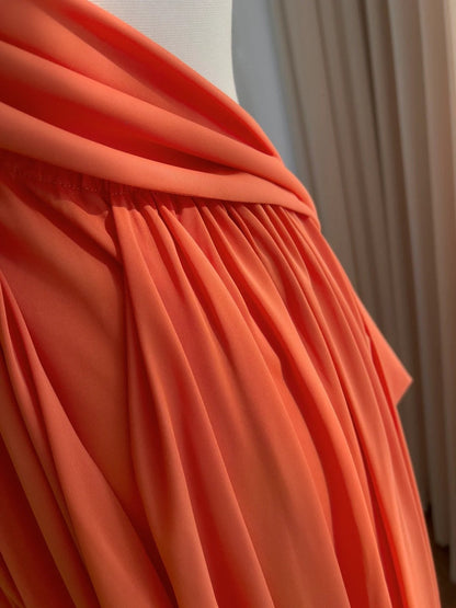 Trendy One Shoulder Prom Dress Orange A-Line Evening Dress GG5848