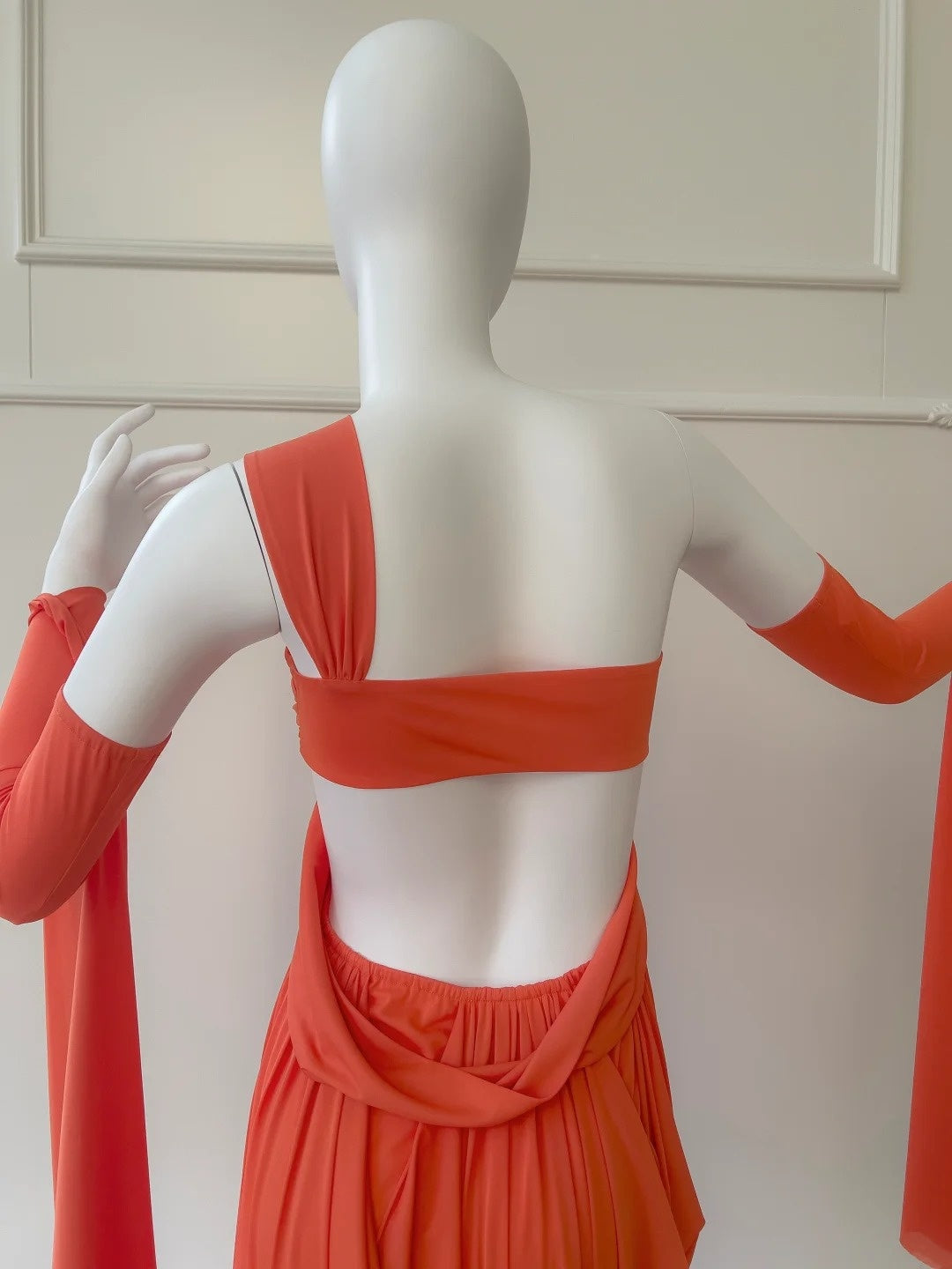 Trendy One Shoulder Prom Dress Orange A-Line Evening Dress GG5848