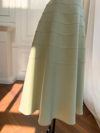 Luxurious Beaded Halter Neck Prom Dress Green Long Evening Dress GG5862