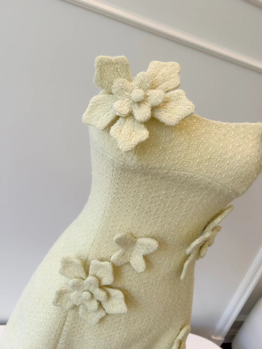 Cute Strapless Yellow Homecoming Dress Appliques Birthday Dress A-Line Mini Dress GG5864