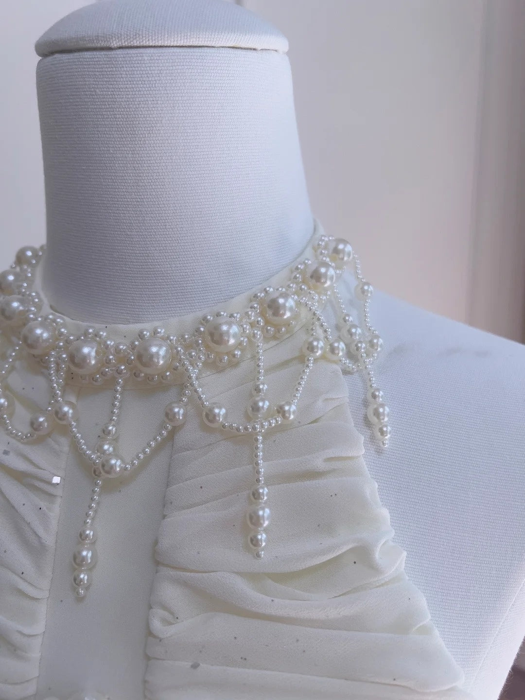Trendy Beaded White Prom Dress Sequins A-Line Long Evening Dress GG5879