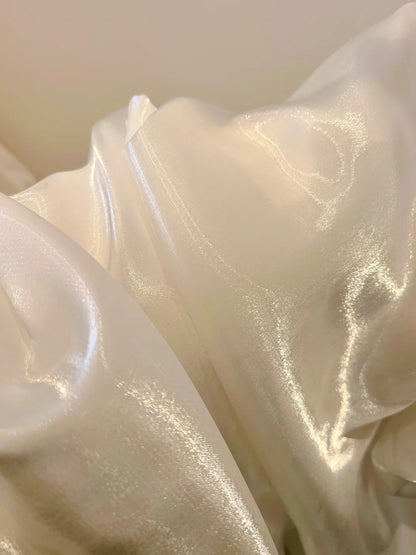 Lustrous Bows White Prom Dress Satin Long Evening Dress GG5883
