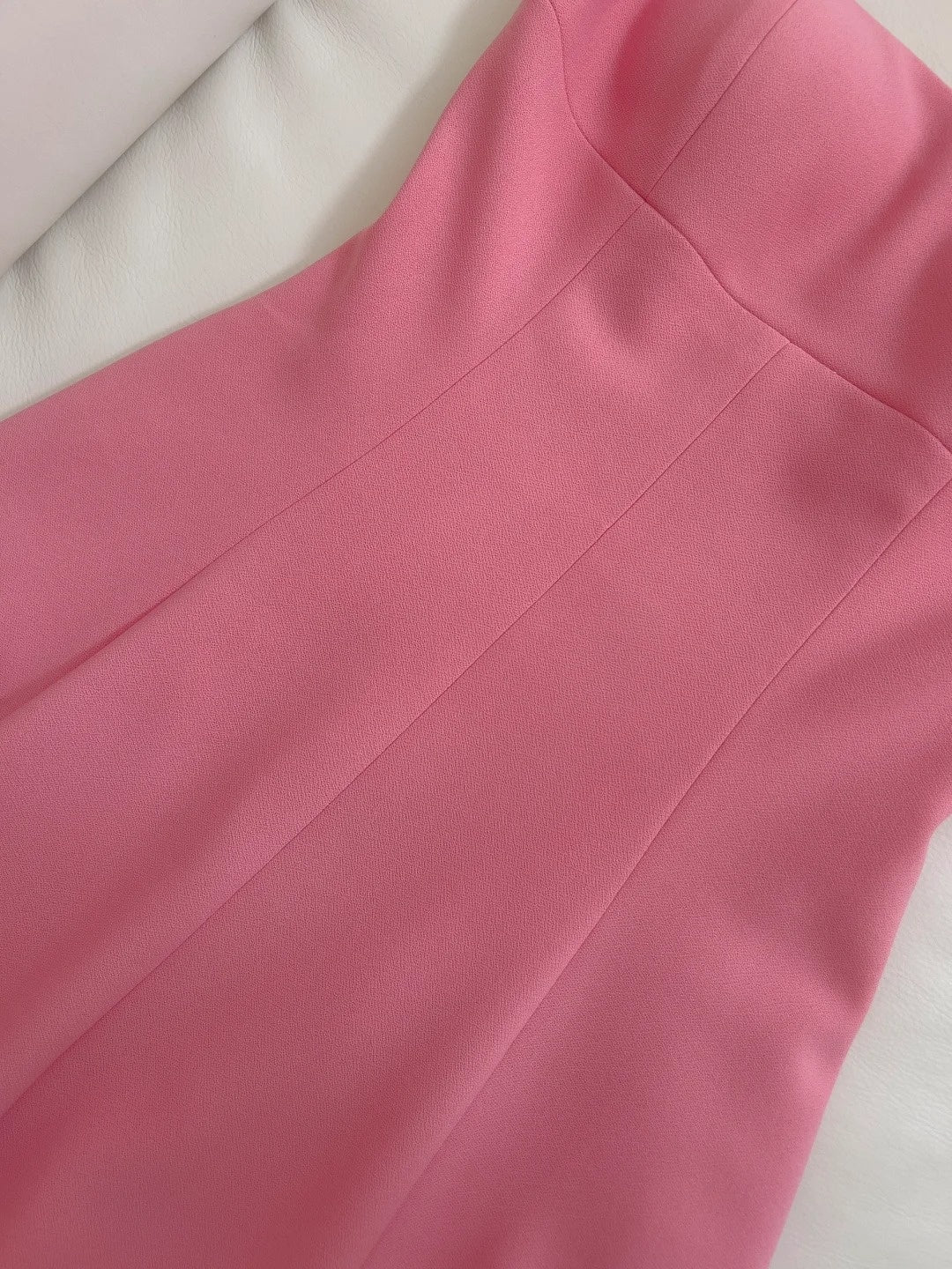 Sleek Square Neck Pink Prom Dress A-Line Evening Dress GG5930