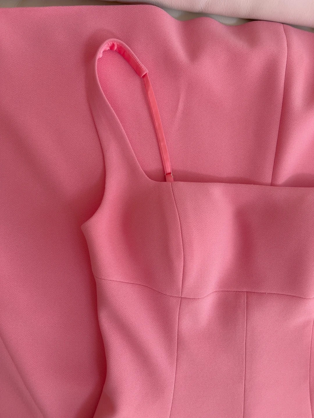 Sleek Square Neck Pink Prom Dress A-Line Evening Dress GG5930