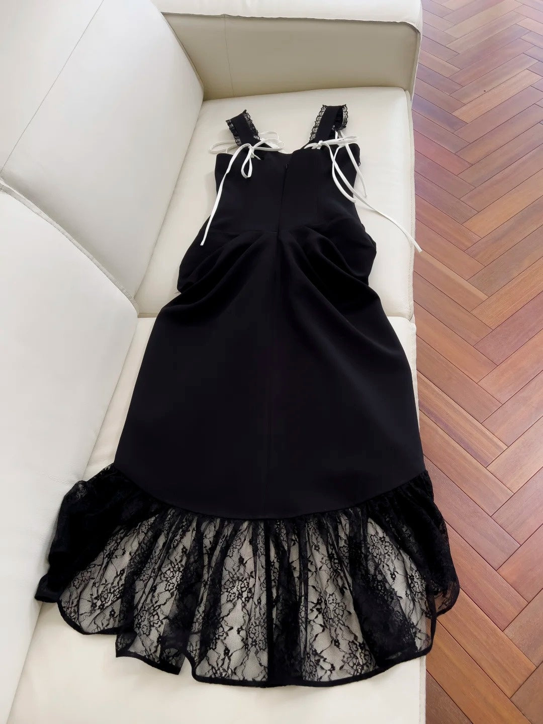Alluring Sheath Black Homecoming Dress Lace Gathered Birthday Dress GG5946