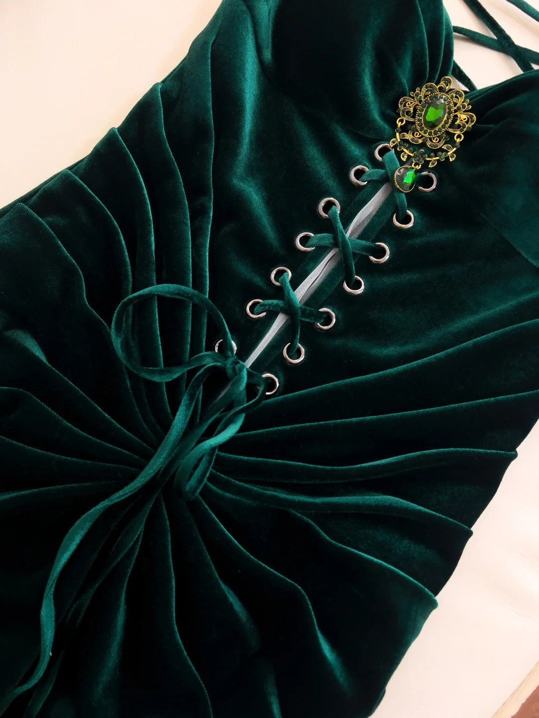 Modern Sweetheart Dark Green Prom Dress Velvet Sheath Evening Dress GG5950
