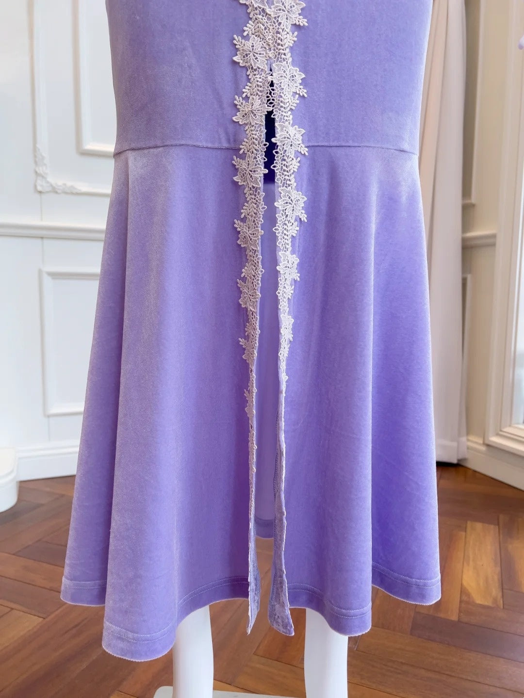 Charming Lace Purple Prom Dress Long Sleeve Appliques Mermaid Evening Dress GG6023