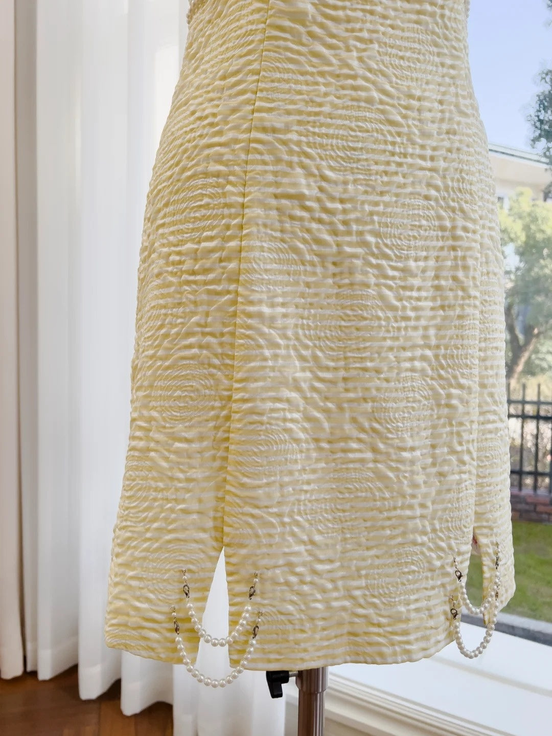 Charming Short Sleeve Yellow Homecoming Dress Lace Beading A-Line Birthday Dress GG6033