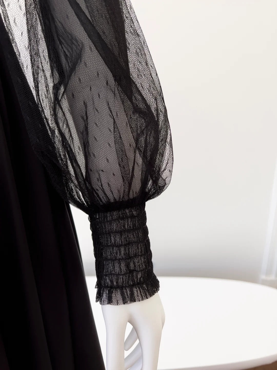 Charming Long Sleeve Black Prom Dress Sequins A-Line Evening Dress GG6047