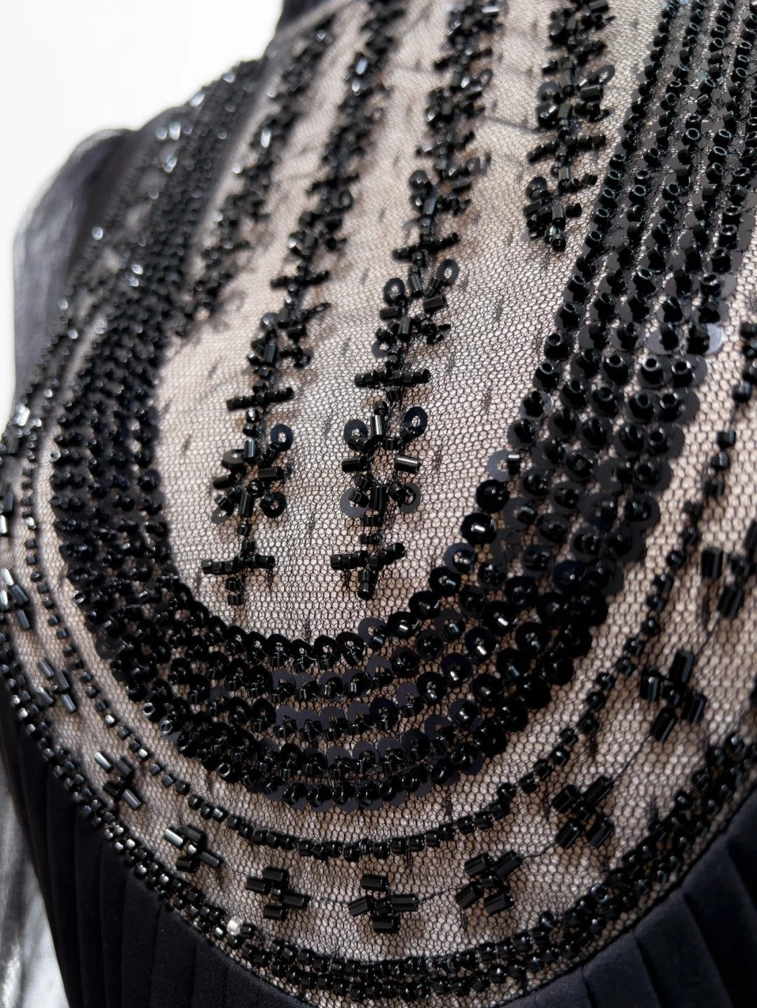 Charming Long Sleeve Black Prom Dress Sequins A-Line Evening Dress GG6047