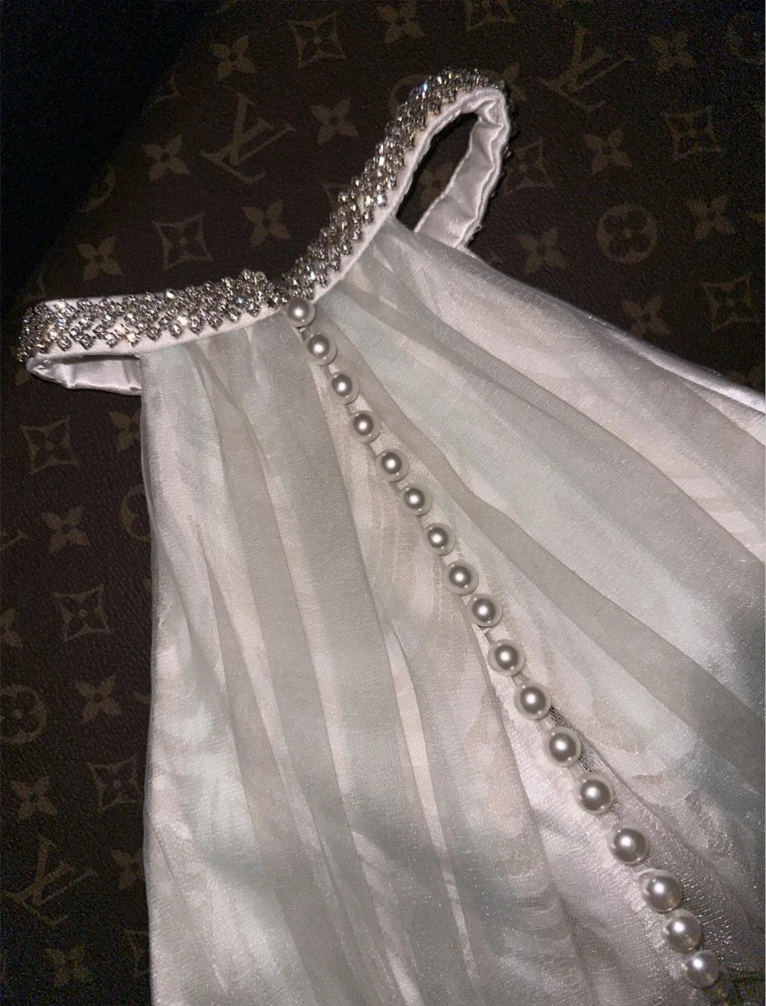 Graceful Halter Neck Wedding Dress, Beaded Mermaid Bridal Dress GG6069