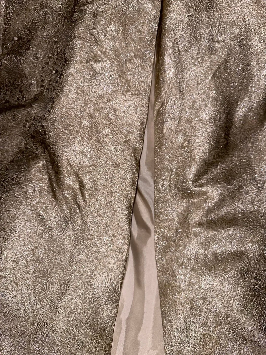 Luxury Strapless Beige Prom Dress Slit Sequins A-Line Evening Dress GG6080