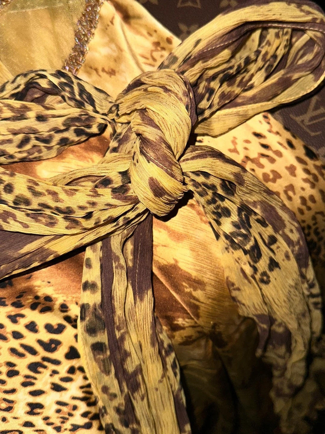 Sexy Halter Neck Leopard Prom Dress Beading Mermaid Evening Dress GG6109