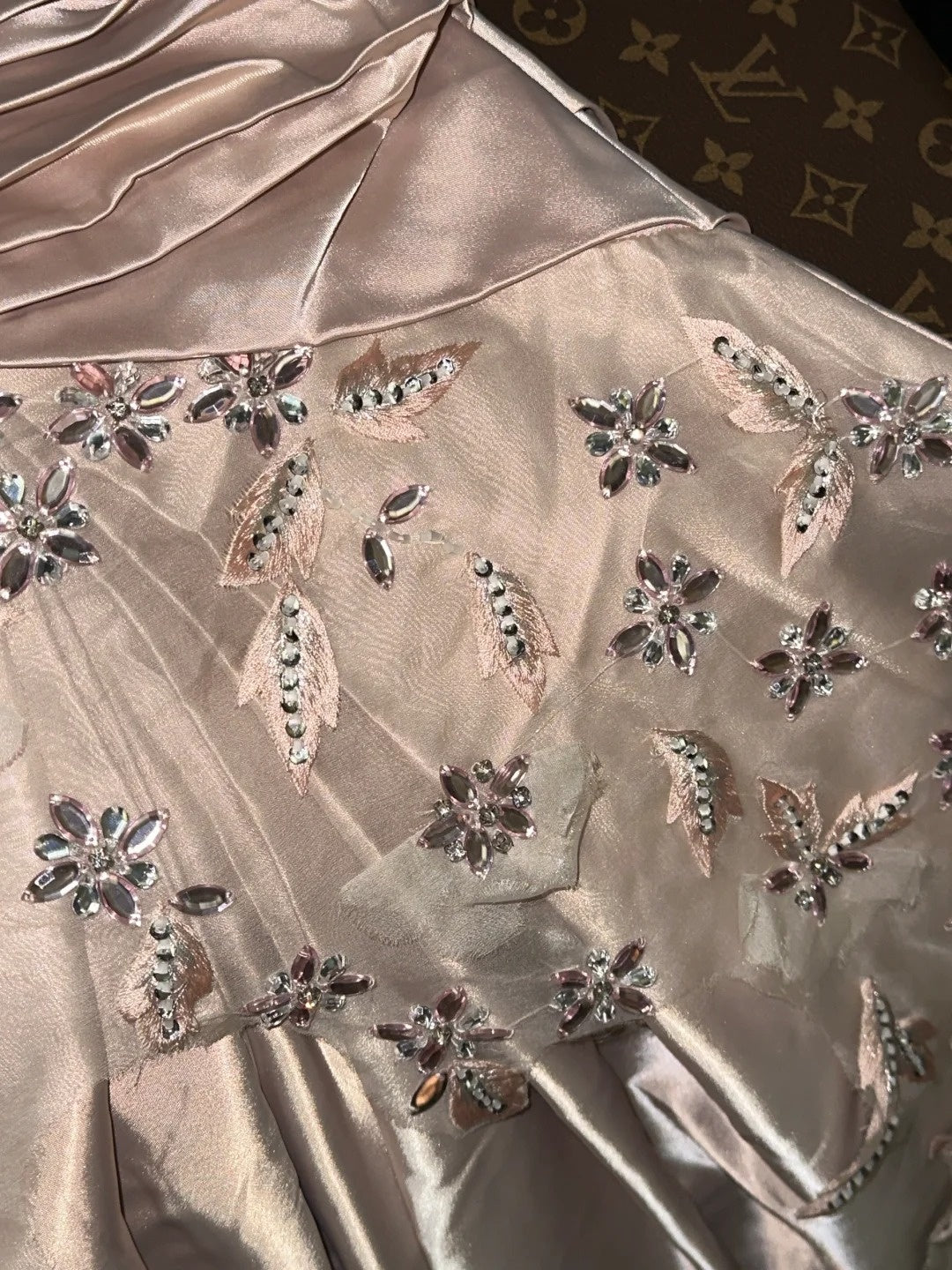 Glowing Sweetheart Neck Champagne Prom Dress Beading Crystals Mermaid Evening Dress GG6120