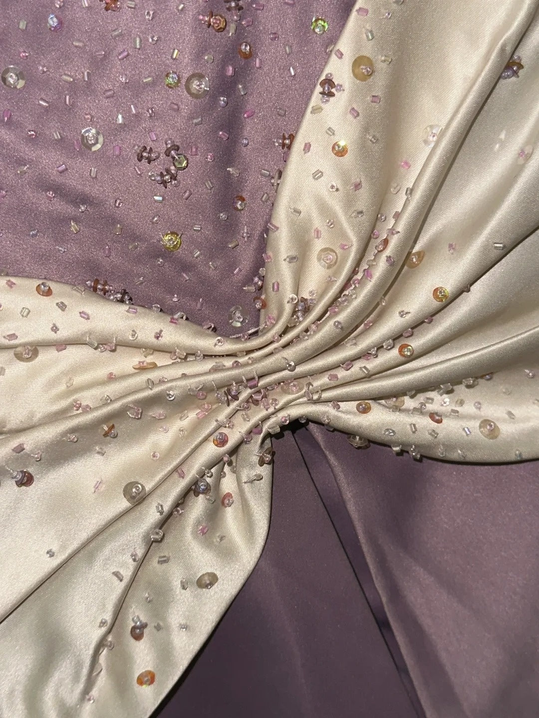 Playful Purple Strapless Prom Dress Sequins A-Line Evening Dress GG6136