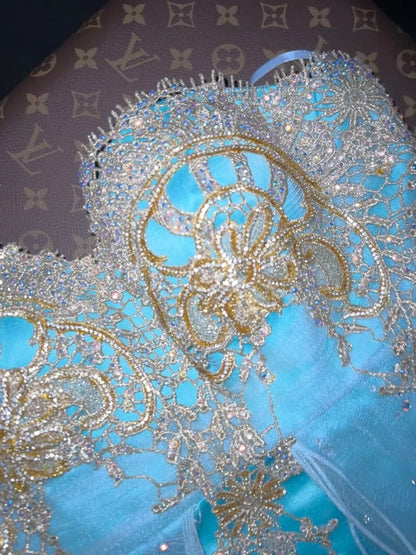 Superb Sweetheart Sequins Homecoming Dress Blue Sheath Tulle Birthday Dress GG6151