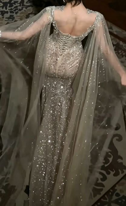 Ornate Beaded Wedding Dress Sequins Mermiad Bridal Dress GG6573