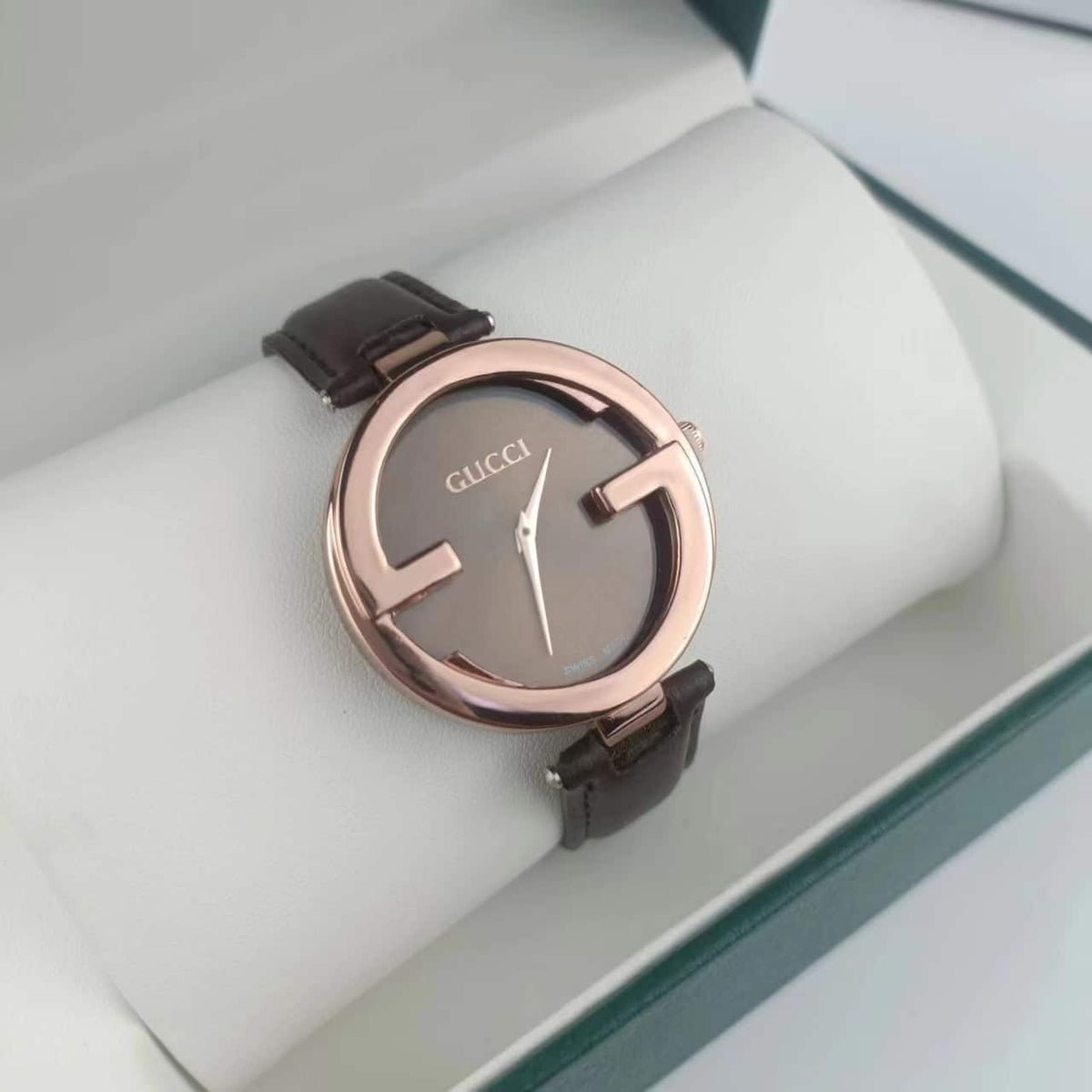 Gucci Interlocking Watch Brown Dial 29Mm