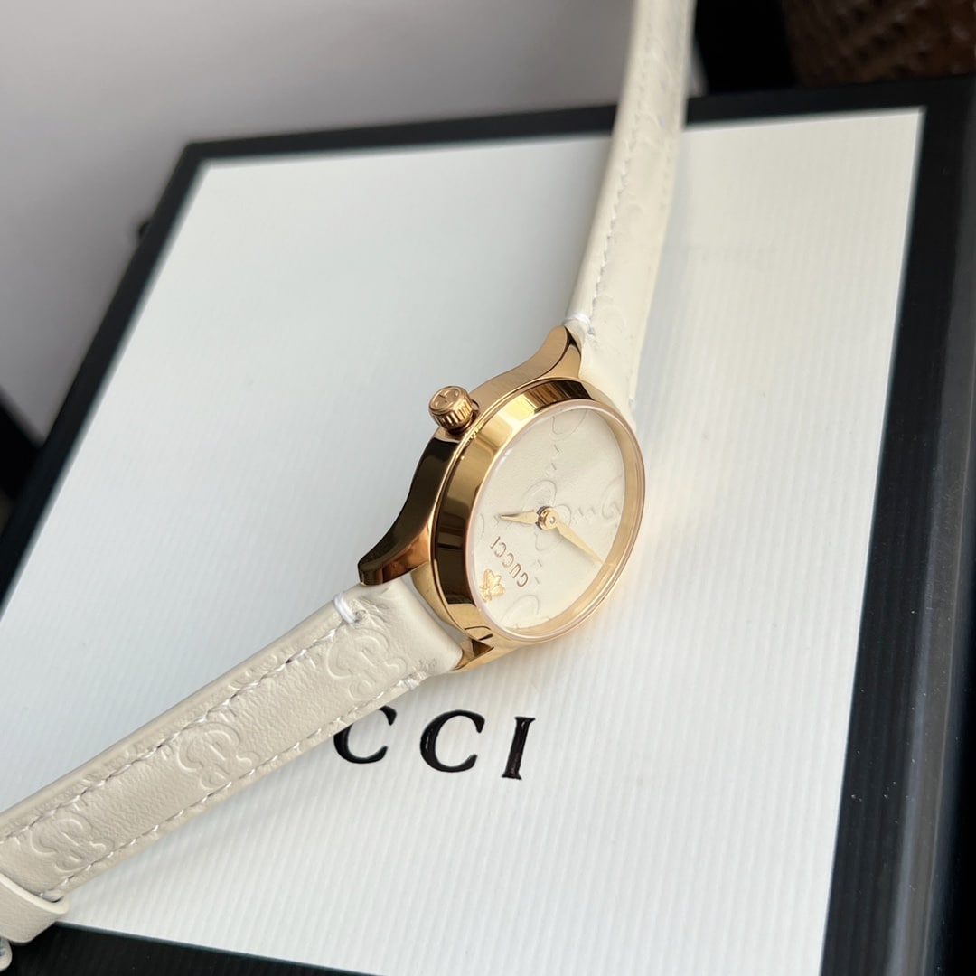 Gucci G Timeless Watch White Dial 27Mm