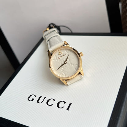 Gucci G Timeless Watch White Dial 27Mm