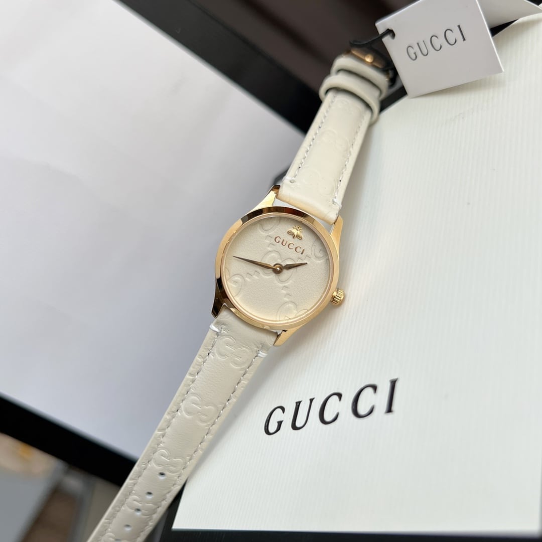 Gucci G Timeless Watch White Dial 27Mm