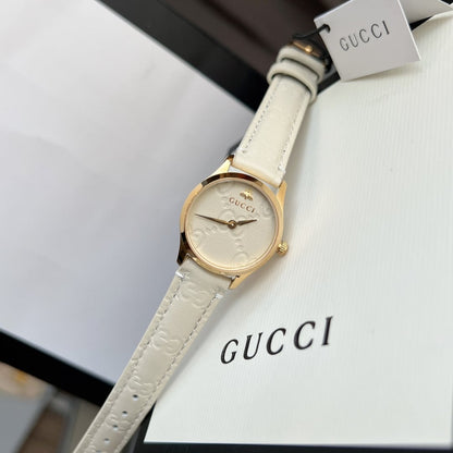 Gucci G Timeless Watch White Dial 27Mm