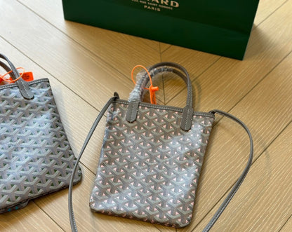 GOYARD POITIERS CLAIRE VOIE BAG GREGE KHAKI 24CM