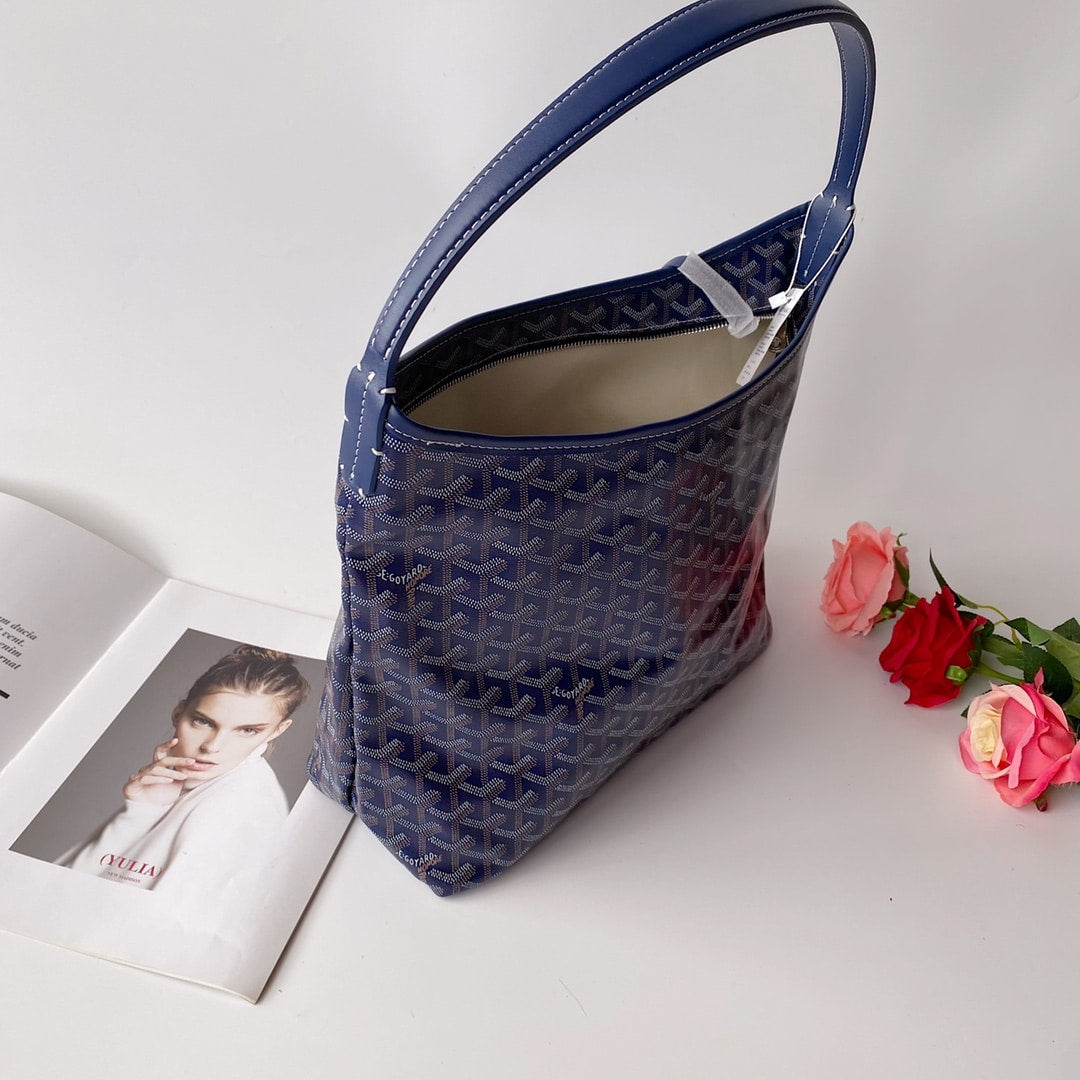 GOYARD BOH?ME HOBO BAG NAVY BLUE 42CM BOHEMEPMLTY12CL12P