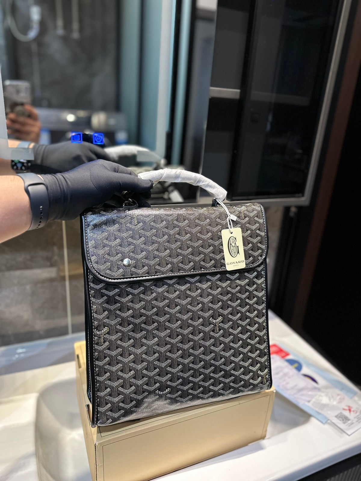 GOYARD SAINT L?GER BACKPACK BLACK 36CM STLEGEMMLTY01CG01P