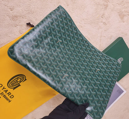 GOYARD S?NAT MM POUCH GREEN 36CM SENAT2MGMTY09CL09P