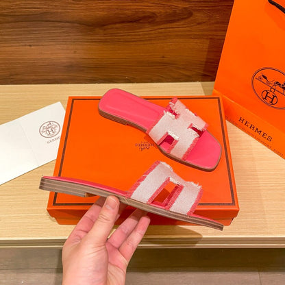 Hermes Oran Sandal Pink H231095Z C5350