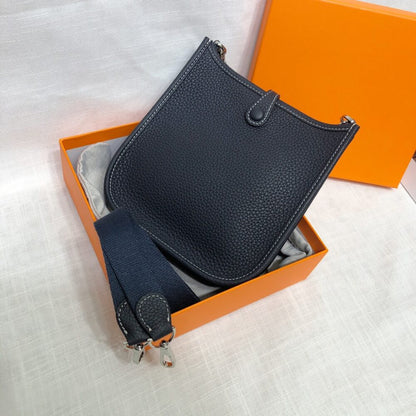 Hermes Mini Evelyne Bag Blue Nuit 17cm