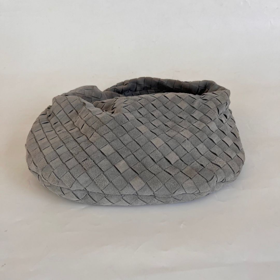 Bottega Veneta Grey Suede Teen Jodie Bag