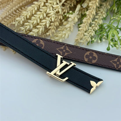 LOUIS VUITTON PRETTY LV DOUBLE SIDED BELT BLACK 20MM M8232X