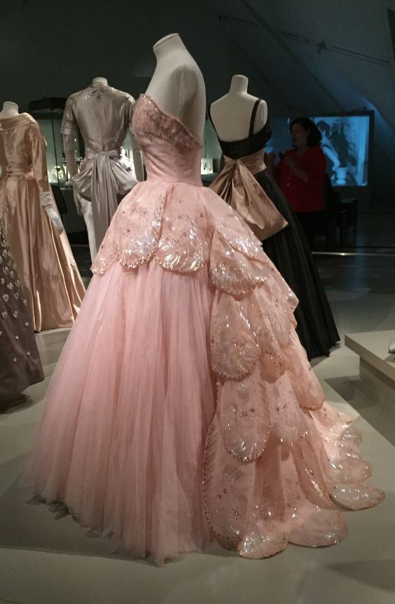 Pink Sweetheart Layered Tulle Lace Ball Gown Prom Dress  cc2304
