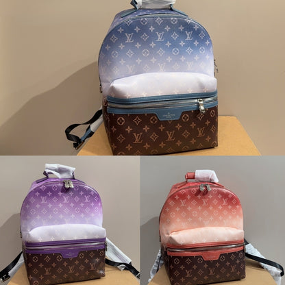 Louis Vuitton Discovery Backpack PM Monogram Pigment Blue 38cm M28025