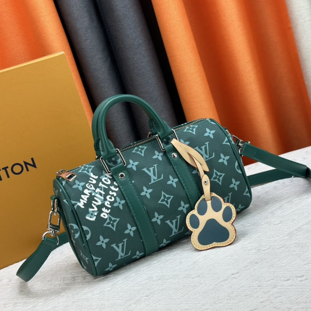 Louis Vuitton Keepall Bandoulière 25 Monogram Green 25Cm