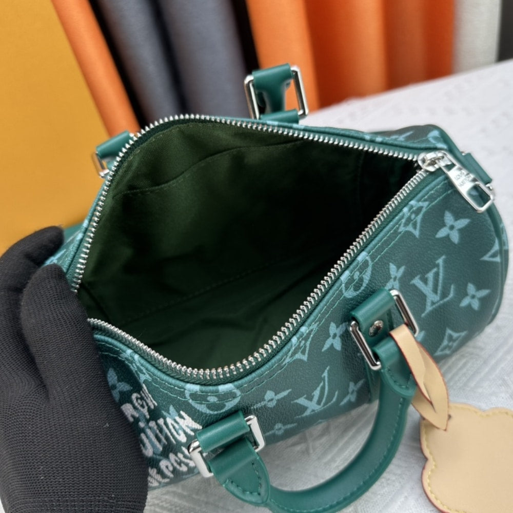 Louis Vuitton Keepall Bandoulière 25 Monogram Green 25Cm