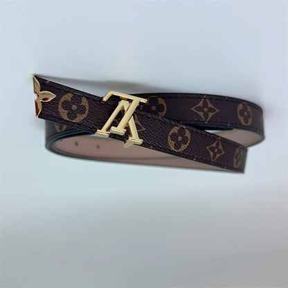 LOUIS VUITTON PRETTY LV DOUBLE SIDED BELT BEIGE 20MM