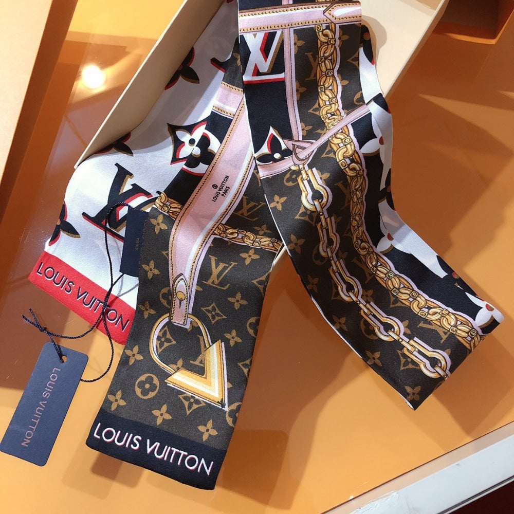 Louis Vuitton Perfect Match Silk Brown 120Cm